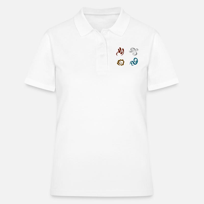 Quatre éléments - Polo Femme - blanc