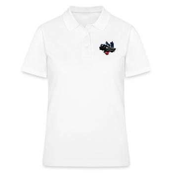 Muscle Car américaine - Polo Femme - blanc - Devant - Ailine (174cm)