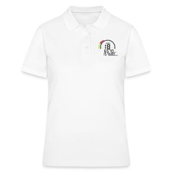 counter anniversary years 18 years - Women's Polo Shirt - white - Front - Ailine (174cm)
