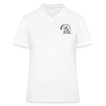 years 45 years anniversary meter - Women's Polo Shirt - white - Front - Ailine (174cm)