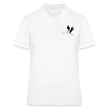 Storch - Frauen Polo Shirt - Weiß - Vorne - Ailine (174cm)