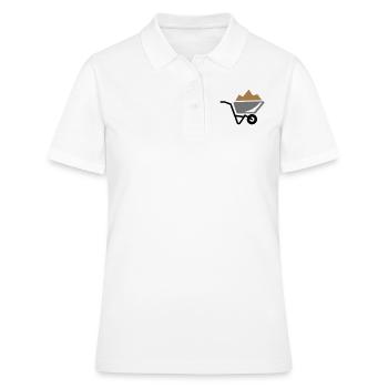 Schubkarre mit Sand - Frauen Polo Shirt - Weiß - Vorne - Ailine (174cm)