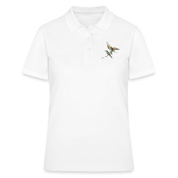 Les mangeurs d’abeilles en approche - Polo Femme - blanc - Devant - Ailine (174cm)