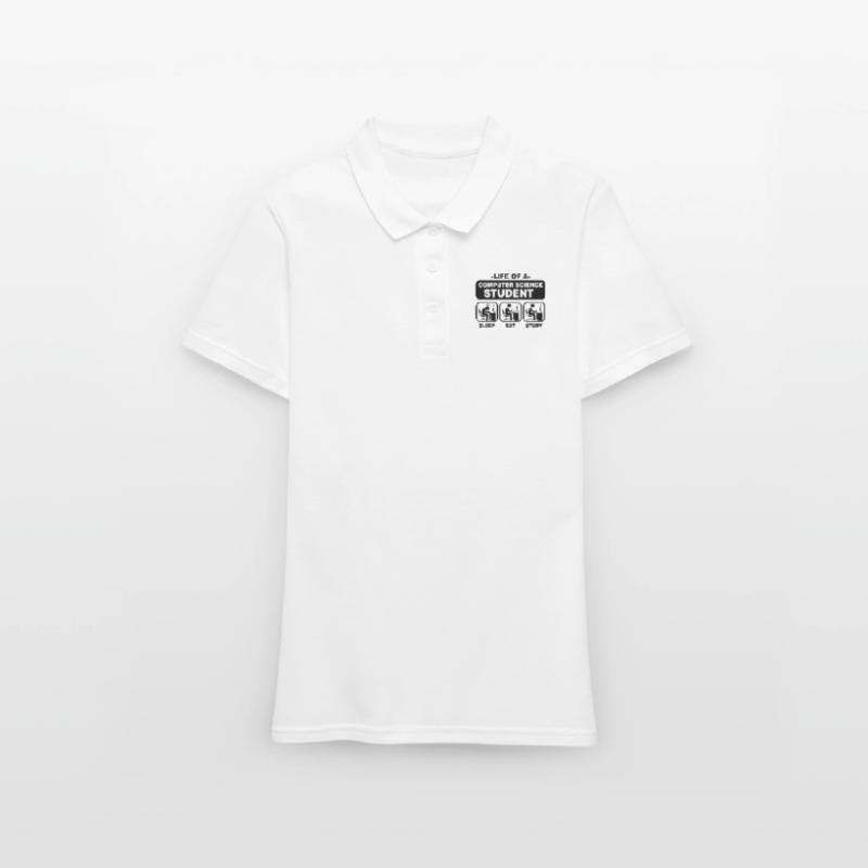 Student Computer Science Programming Gift Nerd Admin Women's Polo Shirt