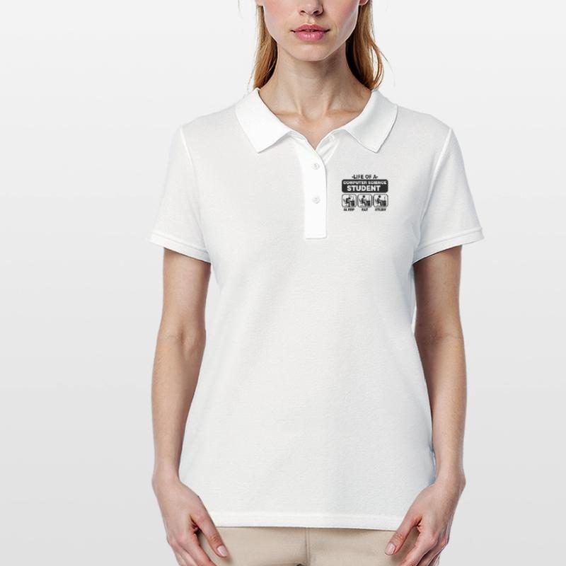 Student Informatik Programming Geschenk Nerd Admin Frauen Polo Shirt