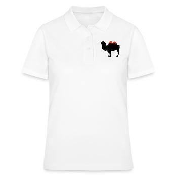Kamel Silhouette - Frauen Polo Shirt - Weiß - Vorne - Ailine (174cm)