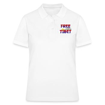 Tibet Free - Polo Femme - blanc - Devant - Ailine (174cm)