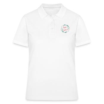 super maitresse - cadeau pour maitresse - Polo Femme - blanc - Devant - Ailine (174cm)