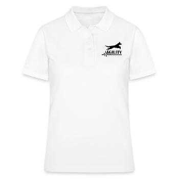 Agilité de chien de chien - Polo Femme - blanc - Devant - Ailine (174cm)