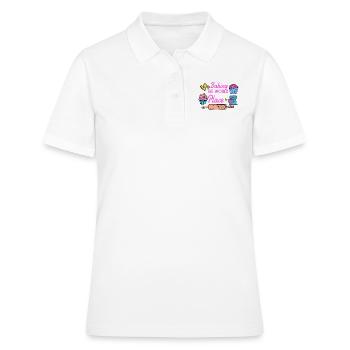 Boulangerie Baker Boulangerie Boulangerie Gâteau de confiserie - Polo Femme - blanc - Devant - Ailine (174cm)