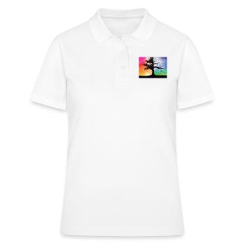 Baum des Lebens - Frauen Polo Shirt - Weiß - Vorne - Ailine (174cm)