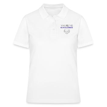 Pas d’excuses 2 - Polo Femme - blanc - Devant - Ailine (174cm)