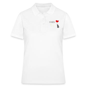 Nimm unsere Liebe mit zu deinem Stern Stern - Frauen Polo Shirt - Weiß - Vorne - Ailine (174cm)