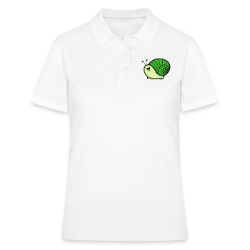 schnecke comic - Frauen Polo Shirt - Weiß - Vorne - Ailine (174cm)
