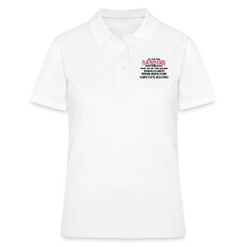 Fliesenleger Beratung - Frauen Polo Shirt - Weiß - Vorne - Ailine (174cm)