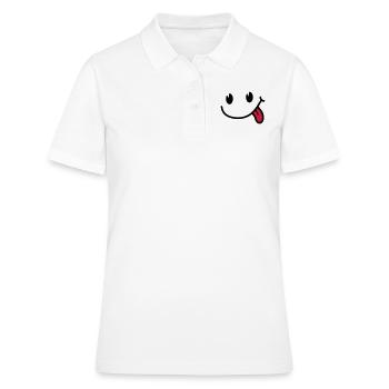Smiley - Frauen Polo Shirt - Weiß - Vorne - Ailine (174cm)