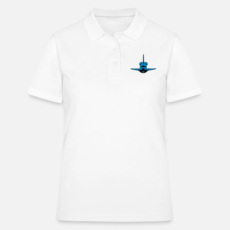 Navette spatiale - Polo Femme - blanc