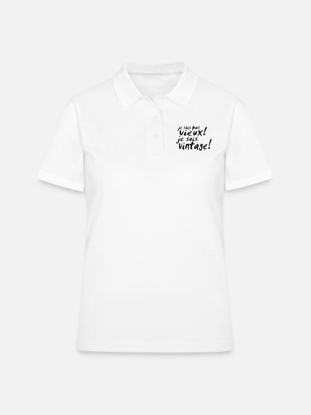 je suis pas vieux - Polo Femme - blanc