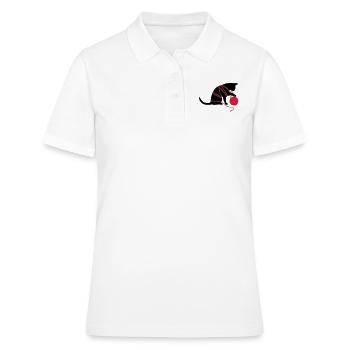 katze_wolle - Women's Polo Shirt - white - Front - Ailine (174cm)