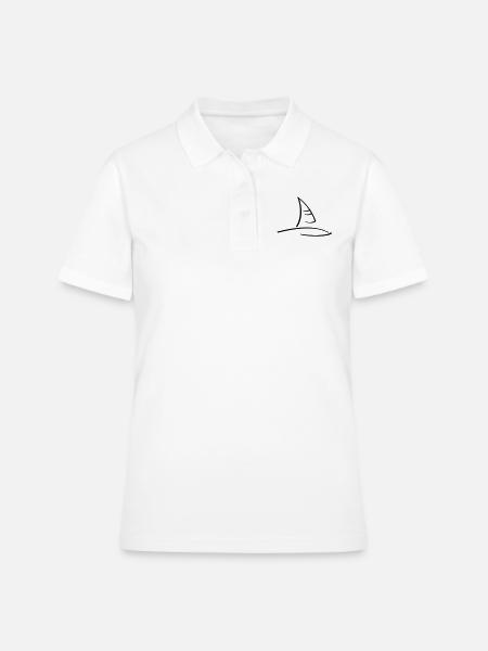 Planche à voile / planche à voile (1c) - Polo Femme - blanc