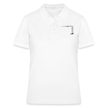 Grue pliante grue grue crane - Polo Femme - blanc - Devant - Ailine (174cm)