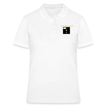 5 disquettes 25 pouces - Polo Femme - blanc - Devant - Ailine (174cm)