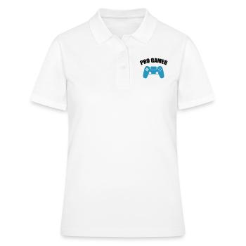 pro gamer - Frauen Polo Shirt - Weiß - Vorne - Ailine (174cm)