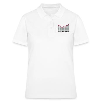 equalizer - Frauen Polo Shirt - Weiß - Vorne - Ailine (174cm)