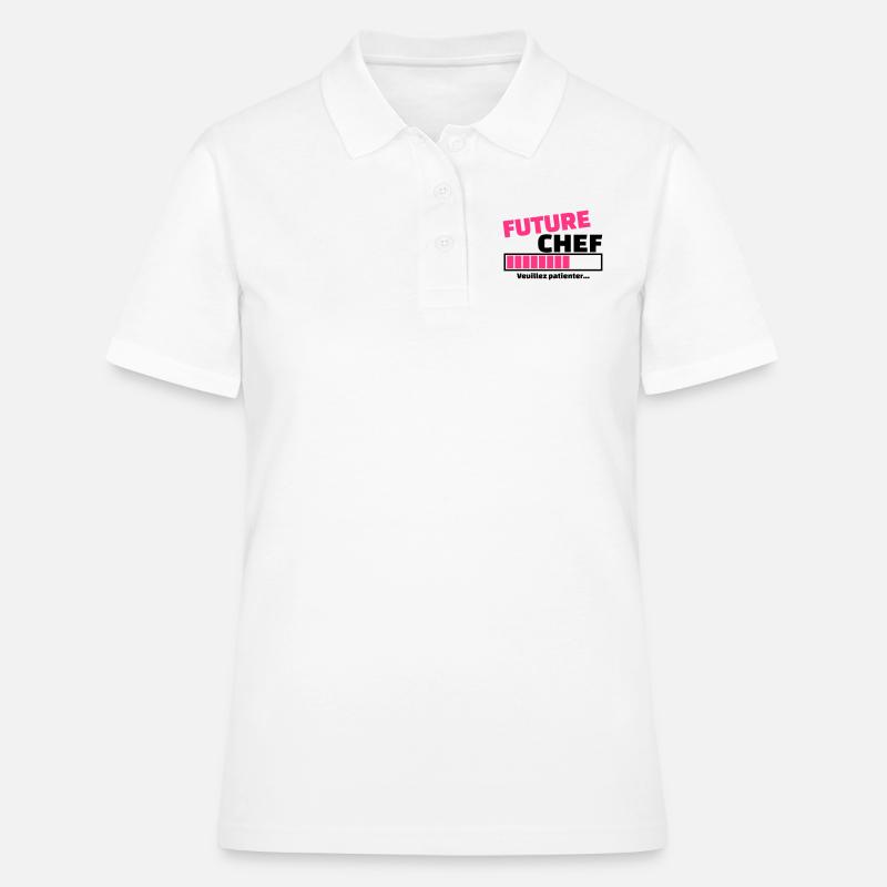 future chef - Polo Femme - blanc