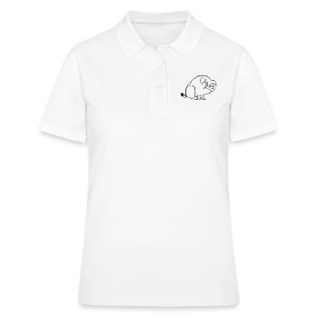 Alte Sau - Frauen Polo Shirt - Weiß - Vorne - Ailine (174cm)