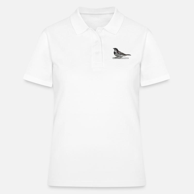 Sparrow Bird - Women's Polo Shirt - white
