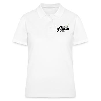 TEAM DIVIDENEN AKTIEN - Women's Polo Shirt - white - Front - Ailine (174cm)