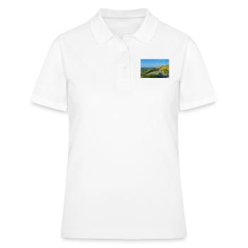Nordsee Dünen - Frauen Polo Shirt - Weiß - Vorne - Ailine (174cm)