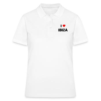 J’adore Ibiza - Espagne - Espagne - Îles Baléares - Polo Femme - blanc - Devant - Ailine (174cm)