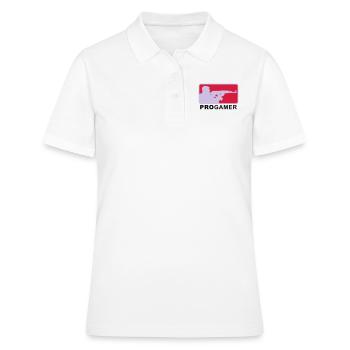 progamer_2011_4_3c - Frauen Polo Shirt - Weiß - Vorne - Ailine (174cm)