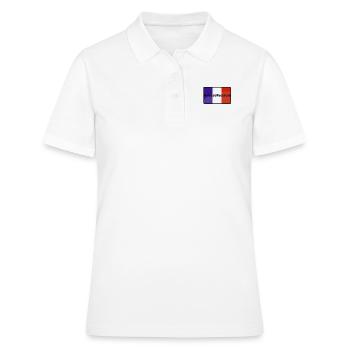 Avenue Bressom édition " PATRIOT " - Polo Femme - blanc - Devant - Ailine (174cm)
