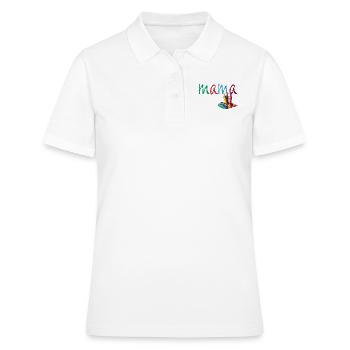 Mom - Chalk colorful - Women's Polo Shirt - white - Front - Ailine (174cm)