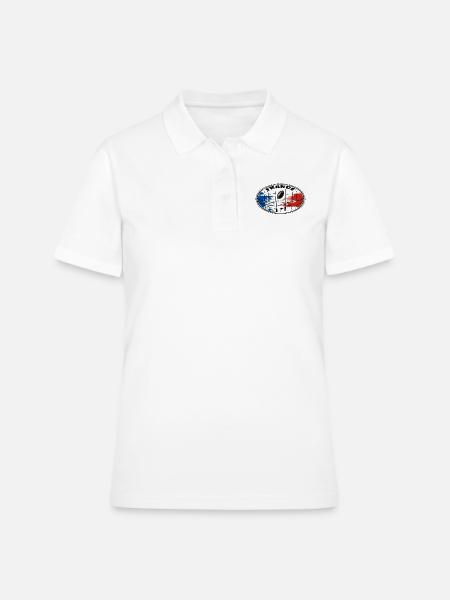 france sport rugby 02 - Polo Femme - blanc