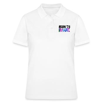 Born To Rave - Frauen Polo Shirt - Weiß - Vorne - Ailine (174cm)