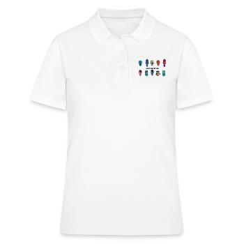 Afrique - Polo Femme - blanc - Devant - Ailine (174cm)