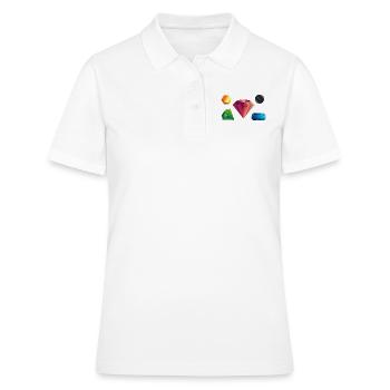 travailleurs de la mine mine mine mineur charbon kohle9 - Polo Femme - blanc - Devant - Ailine (174cm)
