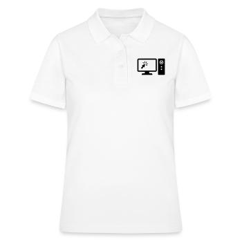 Ordinateur - Polo Femme - blanc - Devant - Ailine (174cm)