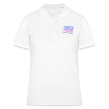 Pastell Wolkenhimmel - Frauen Polo Shirt - Weiß - Vorne - Ailine (174cm)