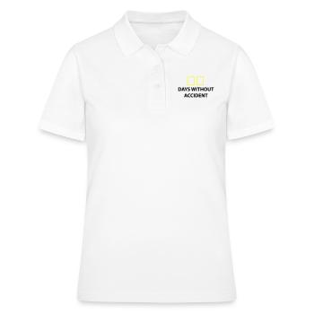 days without accident Tage ohne unfall - Frauen Polo Shirt - Weiß - Vorne - Ailine (174cm)
