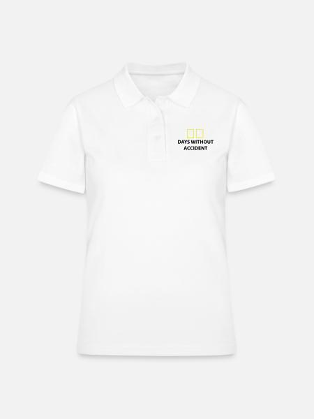 jours sans accident jours sans accident - Polo Femme - blanc