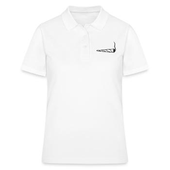 cannabis clipart logo chanvre weed cannabis kiffen kiffe - Polo Femme - blanc - Devant - Ailine (174cm)