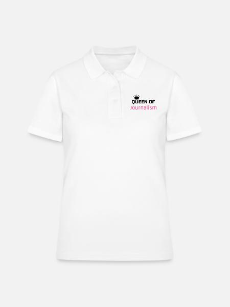 journaliste / journalisme / journal / reporter - Polo Femme - blanc