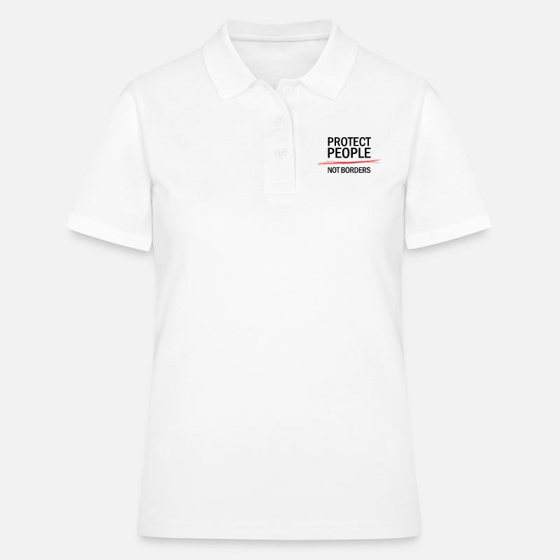 Nessuno è illegale - Polo donna - bianco