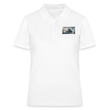 Gruselige mythische Orte – Schloss von Dracula - Frauen Polo Shirt - Weiß - Vorne - Ailine (174cm)