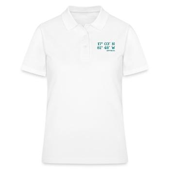 Coordonnées Antigua - Coordonnées - Caraïbes - Polo Femme - blanc - Devant - Ailine (174cm)